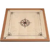 Philos 8210 - Carrom standard, schwarz-rot, Brettspiel aus Holz, 2-4 Spieler, ab 6 Jahren