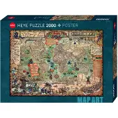 Heye Pirate World, 2000 Stück(e), Landkarten