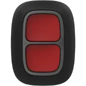 Ajax DoubleButton Kabelloser Notfallknopf (Zwei Tasten, Panic Button, IP55 Schutzklasse, Schwarz)