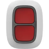 Ajax DoubleButton Kabelloser Notfallknopf (Zwei Tasten, Panic Button, IP55 Schutzklasse, Weiss)