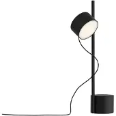 Muuto Post Tischleuchte Black - , Schwarz, für Wohnzimmer, Metall