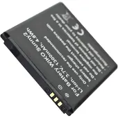 AccuCell Akku passend für WIKO Sunny 2, Wiko 2510 3,7 Volt 1300mAh Lithium-Ionen Akku