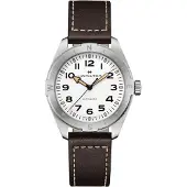 Hamilton Watche H70315510 Herrenuhr Khaki Field Expedition Automatik Braun/Weiß 41 mm