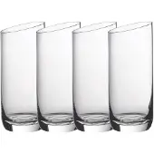 Villeroy & Boch Longdrinkglas "Longdrinkgläser NewMoon 370 ml 4er Set transparent"