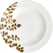 Wedgwood Vera Wang Jardin Fein Bone China Suppenschüssel mit Rand, 22cm mit Gold- &amp; Bronze-Blumenverzierung