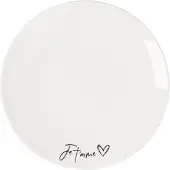 Villeroy & Boch Frühstücksteller "Frühstücksteller Je taime Statement ø 21,2 cm weiß"