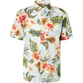 Superdry für Herren. M4010947A Mehrfarbiges Hemd mit Hawaii-Print (XL), Lässig, Modal, Kurzarm