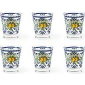 Excelsa set 6 espressotassen Amalfi glas 9 cl bunt