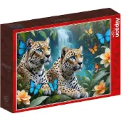 Alipson Puzzle Puzzle Two Leopards - 1000 Teile - buntes Spielzeug