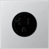 JUNG Steckdose 1f alu mt LS UP IP20 ZP NEMA AL2521-20