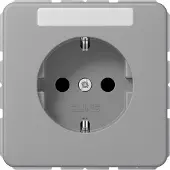 JUNG Steckdose 1f gr glz CD UP IP20 BSF ZP CD1520BFNAGR