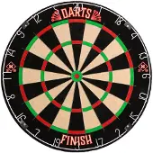 HOME DELUXE - Dartscheibe FINISH - Maße: 45 x 45 x 4 cm, Farbe: Rot, Grün, Schwarz, inkl. 6 Darpfeilen und Aufhängung I Dartboard Wurfscheibe Dartpfeile