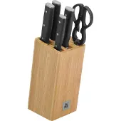 WMF Sequence 18.8219.9992, Messer-Block/Besteck-Set, Stahl, Kunststoff, Edelstahl, Holz, Schwarz
