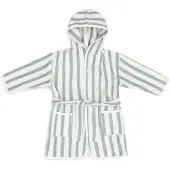 Jollein Bademantel, Stripe Sea Green