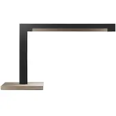 LIGHT-POINT Inlay T2 Linear Tischlampe, gold/schwarz, 40cm - , dimmbar, Gold / Messing, für Wohnzimmer, Aluminium