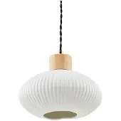 LINDBY Paulie Pendelleuchte Weiß - , Paulie, dimmbar, Weiß, für Wohnzimmer, Keramik, Modern