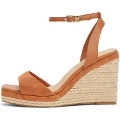Tommy Hilfiger Espadrilles Leather & Suede High Wedge Espad FW0FW08803 Braun