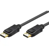 Connection DisplayPort 1.2 3m 20-pin, 3 m, DisplayPort, DisplayPort, Männlich, Männlich, Schwarz