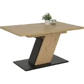 Hela Säulentisch/Esstisch Jeanette-Nachbildung Artisan Eiche-ausziehbar mit Synchronauszug-140 auf 180cm