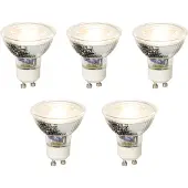 LUEDD Set mit 5 dimmbaren GU10 LED-Glühbirnen 5W 370lm 3000K