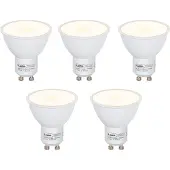 LUEDD Set mit 5 GU10 LED-Lampen mit Dämmerungssensor 5W 380lm 2700K