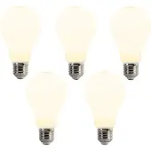 LUEDD 5er Set E27 LED-Glühbirnen A67 Opal 8W 900lm 2700K