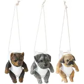 J-Line Hund+Windel A Polyresin Mix 3 Sortiert