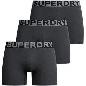 Superdry für Herren. M3110452C 3er-Pack Boxershorts Design Grau (M), Heimtextilien, Baumwolle