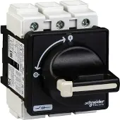 Schneider Electric Electric VBF4 Hauptschalter, 4-Loch bef., 3p, 690V, 80A, Griff schwarz abschließbar
