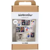 Creativ Company Aquarell Malbox kreative Bastelset für Kinder und Erwachsene