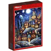 Alipson Puzzle Puzzle Dorf unter dem Mond - 1000 Teile Puzzle