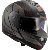 LS2 LS2FF908StrobeIICodeSchwarzGrau06Klapphelm Größe XS