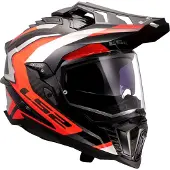 LS2 MX701 Explorer Carbon Frontier II Motocross Helm, carbon/orange, L (59/60)