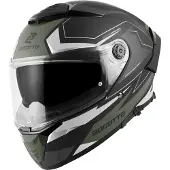 Bogotto FF118 Vilial Matt Schwarz Grün Integralhelm Größe L