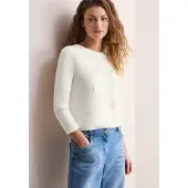 Cecil Langarmshirt in vanilla white | Gr.: L