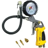 Stanley pistolet do pompowania z manometrem + 3 dysze + lampka led