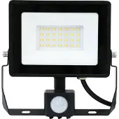 Blulaxa LED-Fluter mit Bewegungsmelder, EEK: F, 30W, 2500lm, 4000K, schwarz