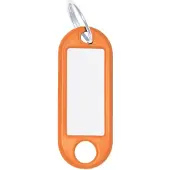 Wedo Schlüsselanhänger 18 mm mit Ring, Orange, 100 Stück