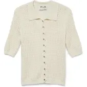 Vero Moda Strickjacke "VMPANAMA 2/4 KNIT CARDIGAN VMA NOOS" mit halbem Arm und Strickkragen
