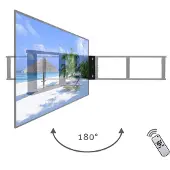 MonLines mySwing MSM08 elektrische TV Wandhalterung bis 75 Zoll, schwarz