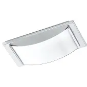 Eglo LED Deckenleuchte Wasao 1, 1 flammige Wandlampe Bad, Badezimmer Lampe, LED Feuchtraumleuchte warmweiß, IP44, L 21 cm