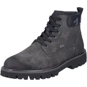 Rieker Winterstiefelette , Herren, Gr. 40, Warmfutter, grau (anthrazit), Lederimitat, used, Schuhe Winterstiefelette, Winterboots, Outdoorstiefelette mit TEX und Innenreißverschluss