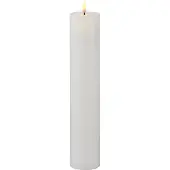 Sirius Home LED-Kerze Sille 5 cm x 25 cm, Weiss