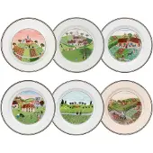 Villeroy & Boch Brotteller "Brotteller Kollektion Design Naif ø 17 cm 6er Set bunt"