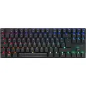 XTRFY Cherry MX 8.2 TKL Wireless, Verkabelt & Kabellos, USB + RF Wireless + Bluetooth, Mechanischer Switch, QWERTZ, RGB-LED, Schwarz