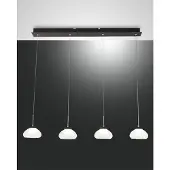 FABAS LUCE Arabella - 4-flammige Pendelleuchte - 32W LED - Weißes modernes Design