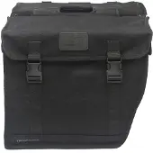 New Looxs Doppelte Fahrradtasche Leinwand Camping Schwarz