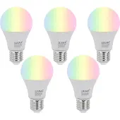 Luumr Set mit 5 E27 Dimmbare LED-Lampen A60 Opal 9W 806lm 2700-6500K
