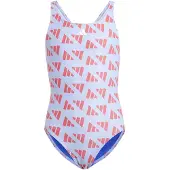 Adidas Kinder Badeanzug Logo Graphic V-Back Kids