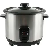Emerio Reiskocher 1,5 Liter – Warmhaltefunktion & automatische Abschaltung – Antihaftbeschichtung – RCE-110118.5 – Schwarz